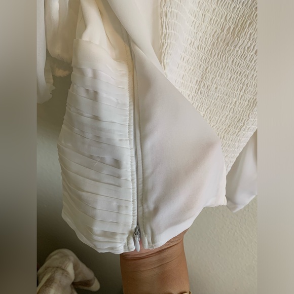 Abercrombie Ruched Puff Sleeve Sweetheart Top Size Large - Picture 6 of 8